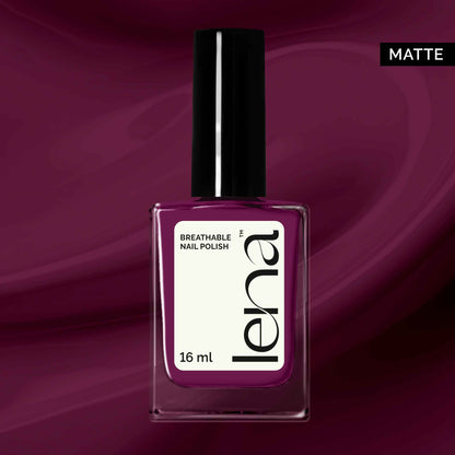 LENA - Matte Breathable Nail Polish - Lipstick Junkie - LE68