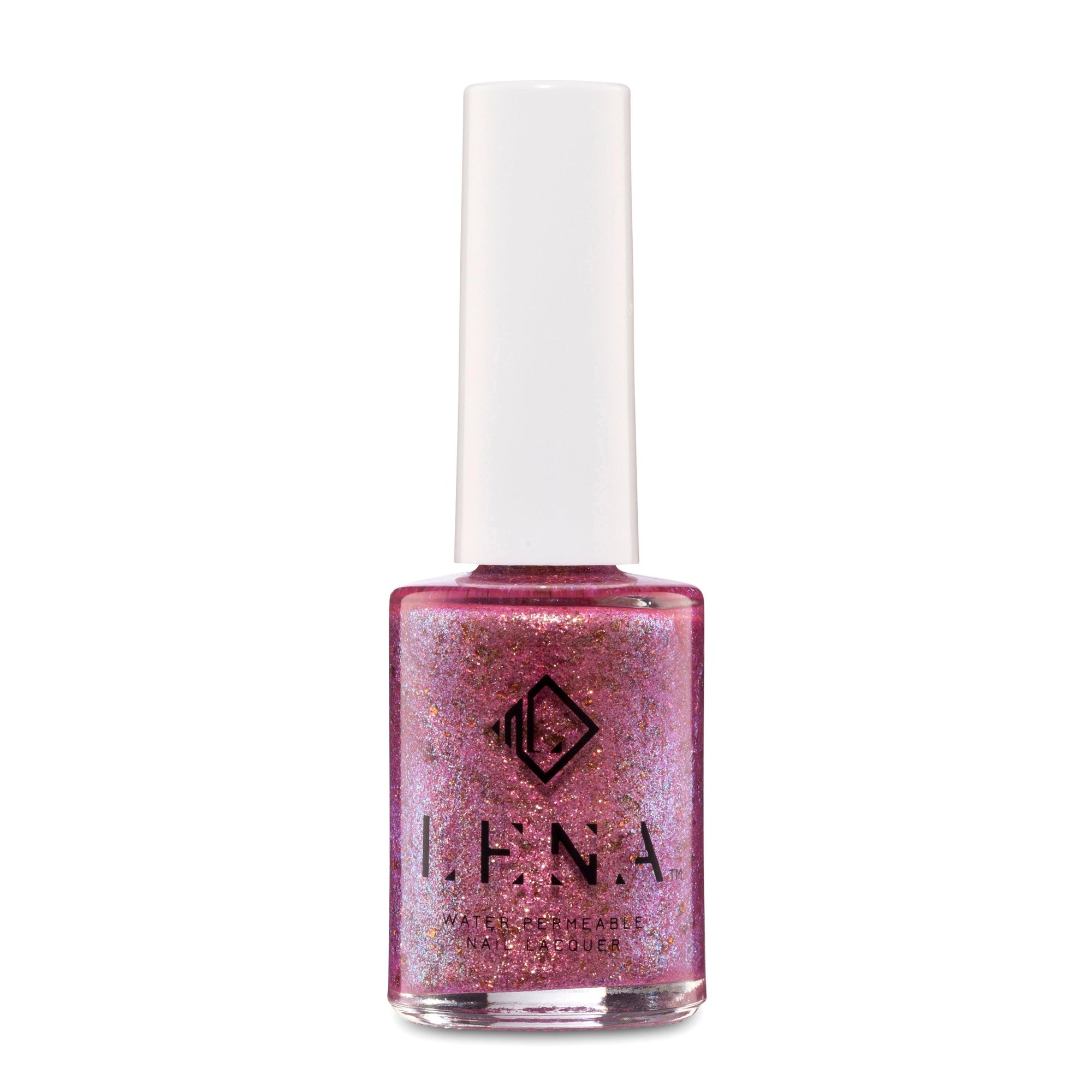 LENA - Breathable Halal Glitter Nail Polish - Polishing My Tiara - LE204 - LENA NAIL POLISH DIRECT